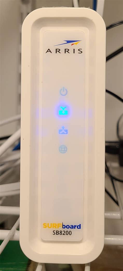 arris cm8200 modem lights